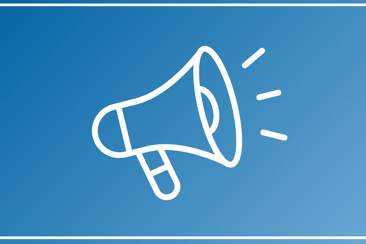 Events & Workshops Eine Piktografie die Neuidkeiten durch ein Megafon darstellt